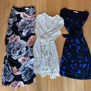 2 Jessica Simpson maternity dresses and one motherhood dress, used but great